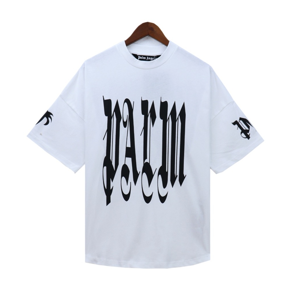 Palm Angels White Graphic T-Shirt